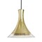 Besa Lighting Rio Cord Pendant, Gold Foil/Clear, Black Finish, 1x9W LED 1JT-RIOGF-LED-BK - alternate 1